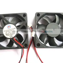 10 шт. Бесщеточный вентилятор охлаждения постоянного тока 7 лопастей 6015 24 в 60x15 мм 2 провода