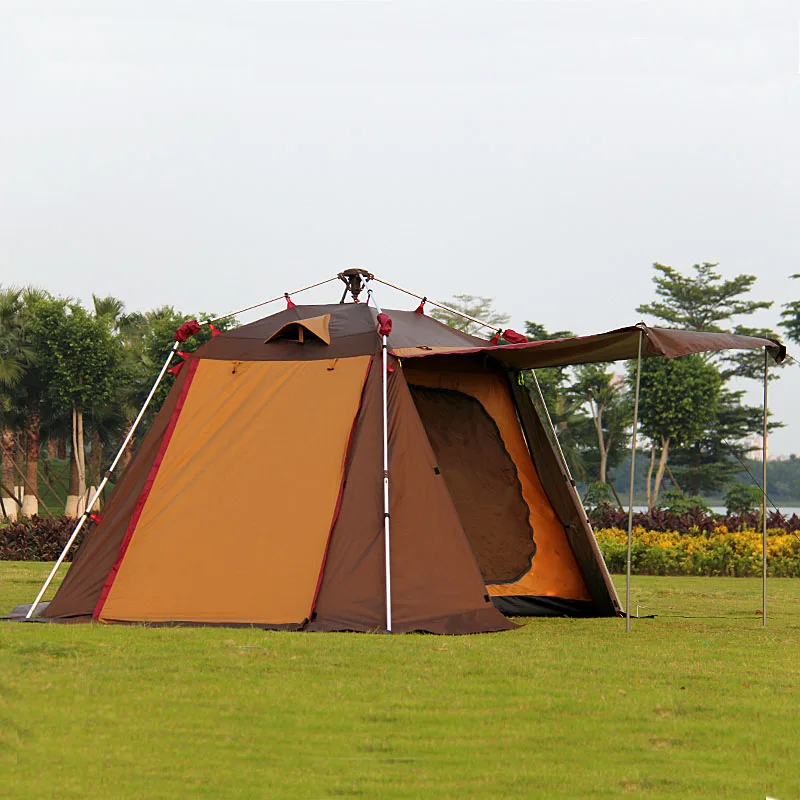 new 3 5 person double layer pergola automatic aluminum pole tent family tree for 5 person