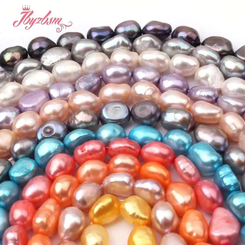 

8-9mm Freeform Potato Freshwater Pearl Natural Stone Beads Strand 15" For DIY Women Necklace Bracelat Earrings Jewelry Making