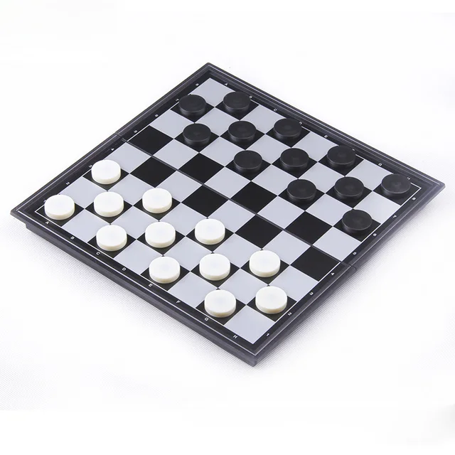 US $11.35 64 Grid International Magnetic Folded Black and White Checkers Students Must Have Desktop Games Edu