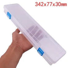 14 дюймов длинная полоса прозрачная коробка для деталей элемент ящик для инструментов маленькая коробка для хранения ювелирных изделий Компоненты и части