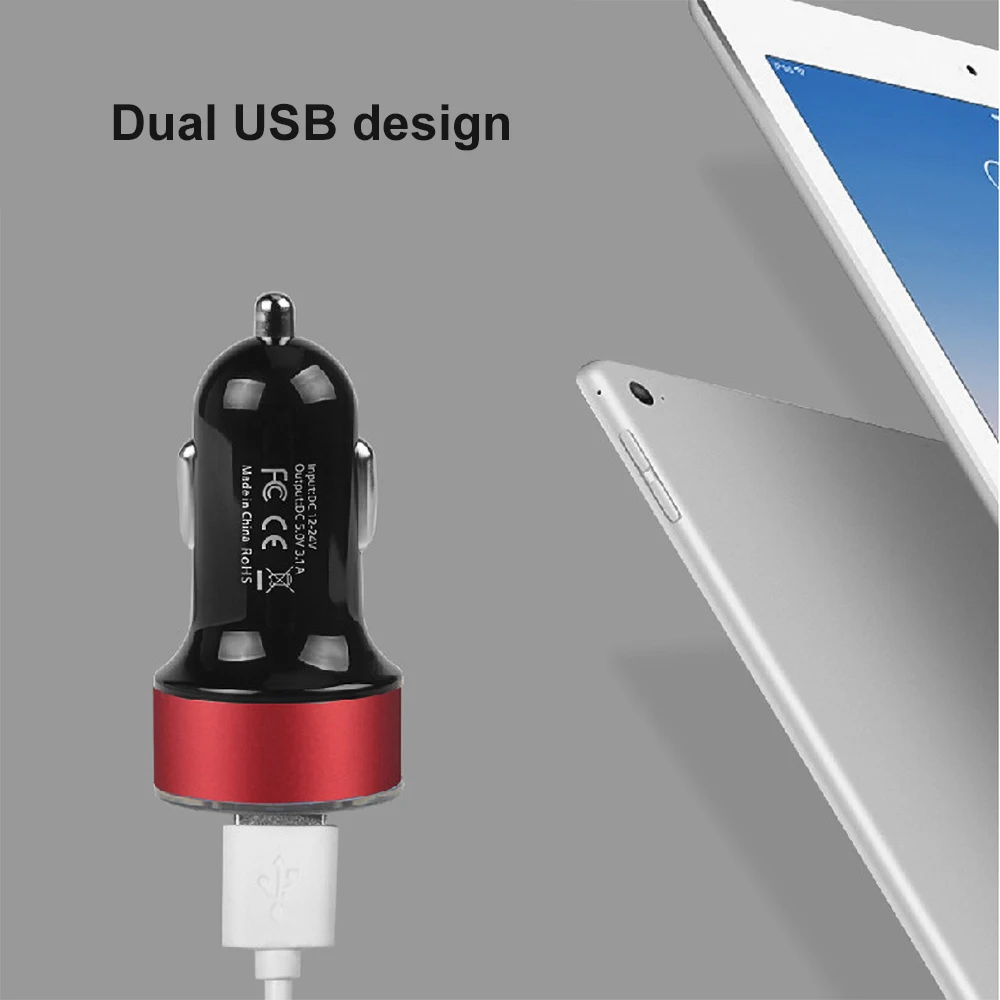 Автомобильное зарядное устройство Kebidu с двумя USB портами 5 В 3 4 А|Зарядные