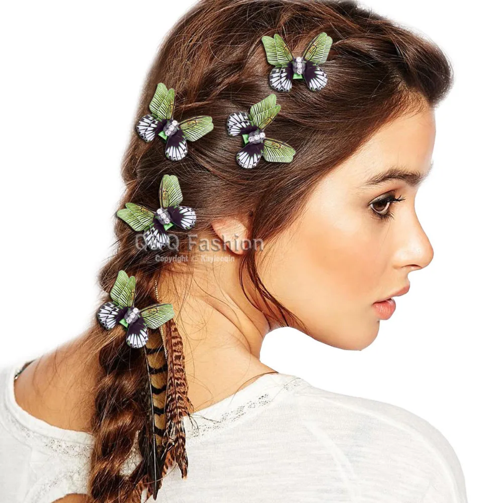 5x Butterfly Jewelry Bride Rasta Mambo Bead Dreadlocks Dread Loc Braid