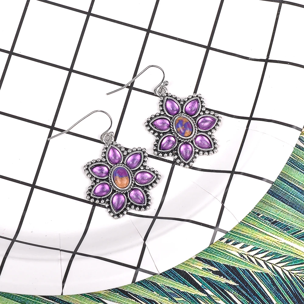 

Vintage Boho Crystal Drop Earrings for Women Baroque Bohemian Large Long Earrings Jewelry Brincos 2019