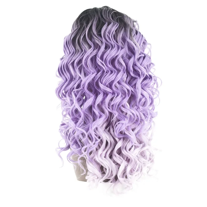 Alinova высокотемпературные синтетические парики из синтетического волокна глубокая волна синтетические парики для черных женщин 20 дюймов доступны - Цвет: T2 WHITE PU