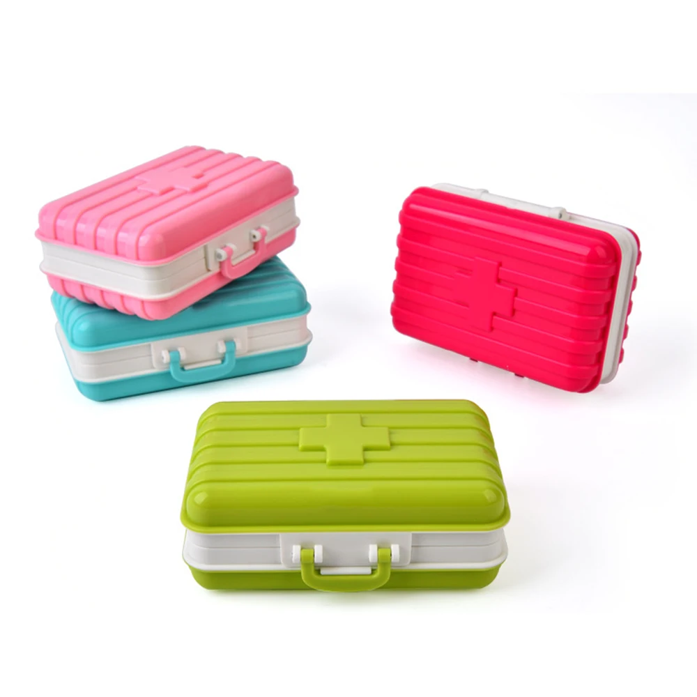 2018 Fashion 1 Pc ABS Plastic Suitcase Storage Kit Creative Box Shape