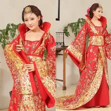 Роскошный костюм династии Тан Драг хвост наложницы Фея женский костюм сцена невесты Китайский Свадебный студийный тематический танец платье