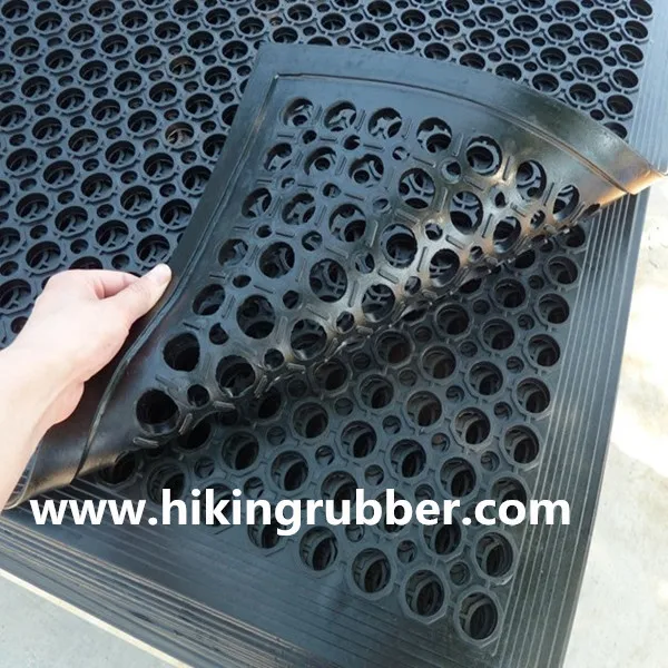 Rubber Matting Drainage Holes Anti Fatigue Mats 1524 x 914m x 12mm