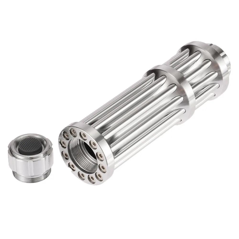 Silver 532nm Green Laser Pointer 20 Miles Green Laser Pointer Pen Lazer Zoomable Beam Light Focus Adjustable 0.5MW 532nm Gifts