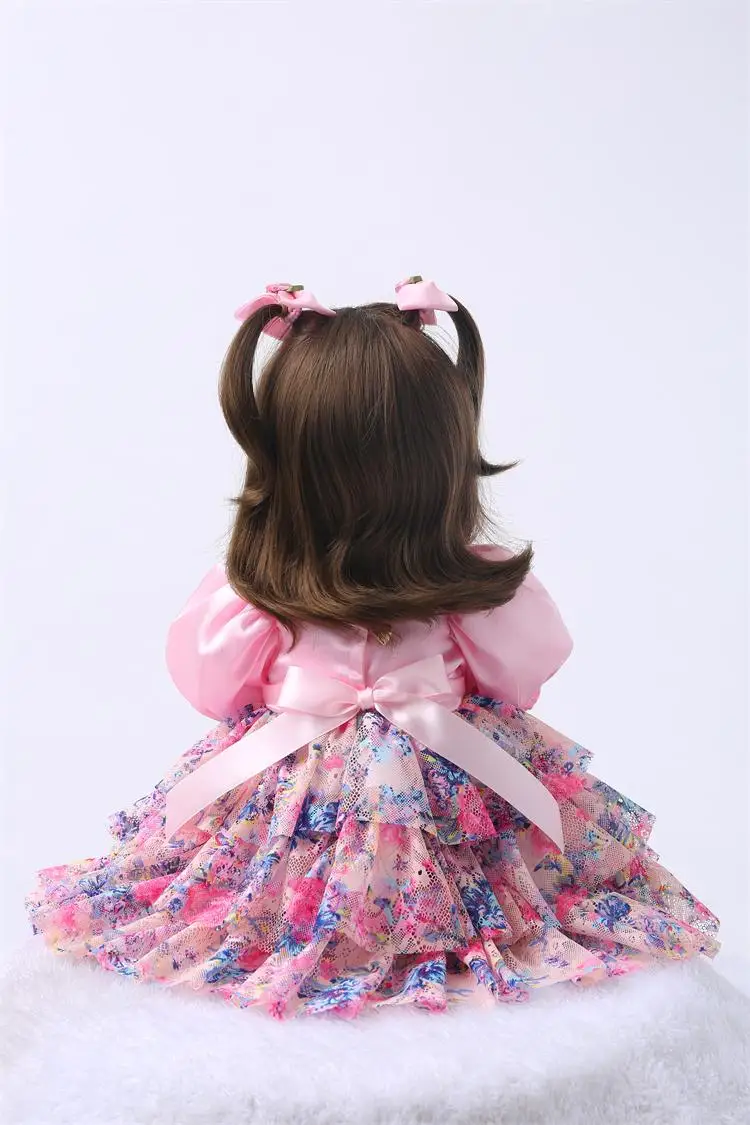 60CM Silicone Reborn Baby Doll Toys Princess Toddler Dolls Girls Brinquedos High Quality Limited Collection Dolls