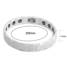 White Ceramic Bracelet Femme Health Healing Magnetic Hematite Bracelets Bangles Vintage Jewelry Accessories New 2017 Fashion