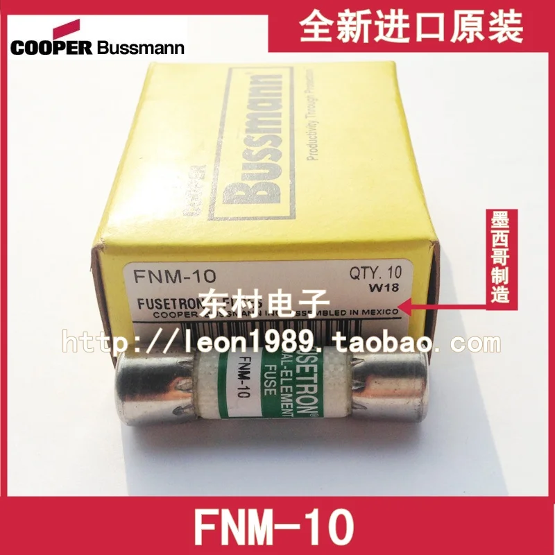 

United States Cooper Bussmann fuse fuse FUSETRON FNM-10 10A 250V