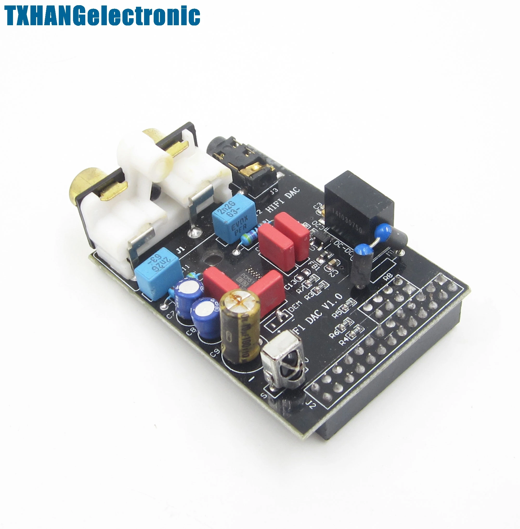 Black HIFI DAC HIFI Audio Sound Card Module I2S Interface For Raspberry