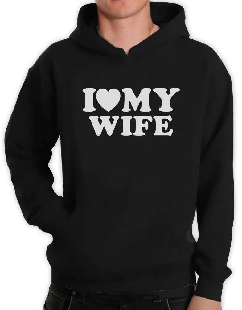 I Heart My Wife Hoodie Couple Shirts Valentine's Day Wedding Spouse ...