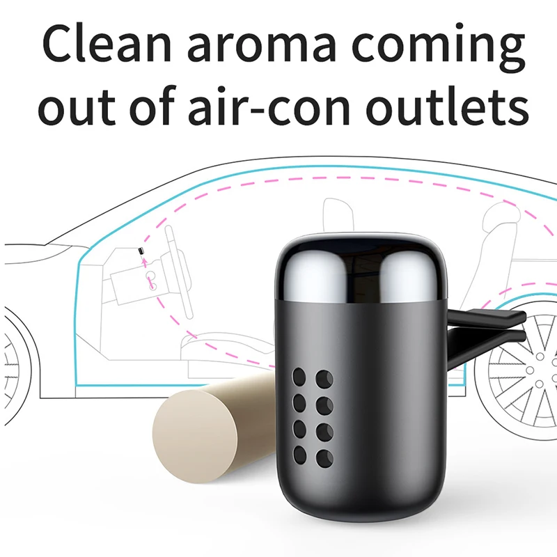 Baseus Mini Aromatherapy Car Phone Holder Air Freshener Fragrance For Car Air Vent Diffuser Air Purifier Solid Perfume Freshener