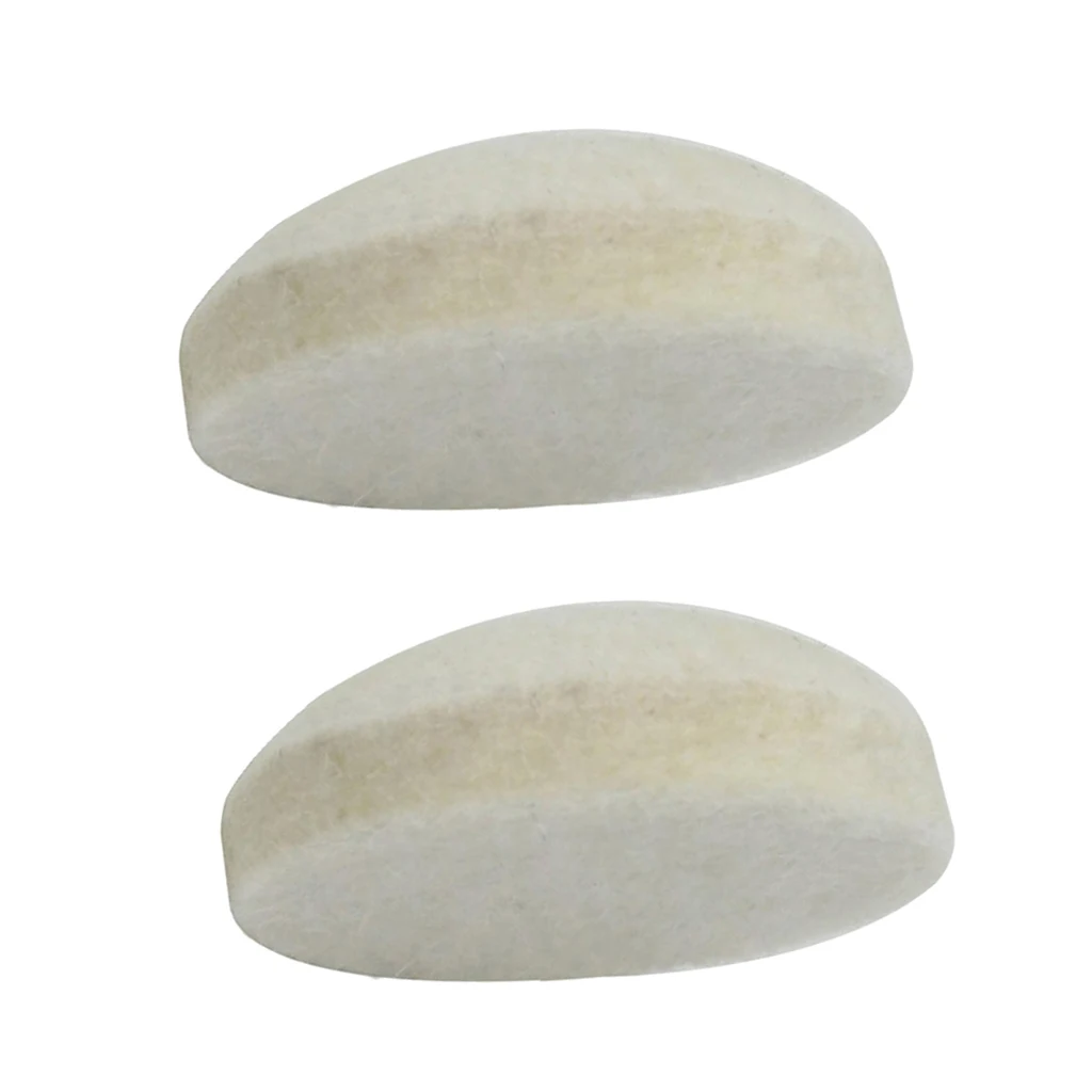 2pcs Bass Kick Drum Beater Wool Felt Pedal Beater Head for Drum Set Kit 34x13mm