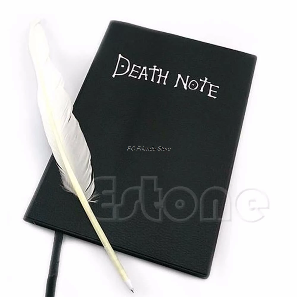 Тетрадь и перо для косплея, записная книжка с надписью "Death Note"