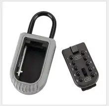 Special Price Portable Safe Box Wall Mounted 10 Password Keys Combination Lock Metal Alloy Storage Store Key Storage Organizer Boxes
