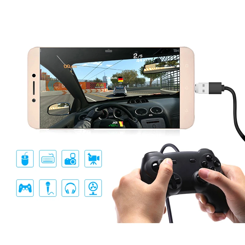 Guuds Ультра маленький Micro USB Type C папа к Женский адаптер OTG Тип разъем TypeC V8