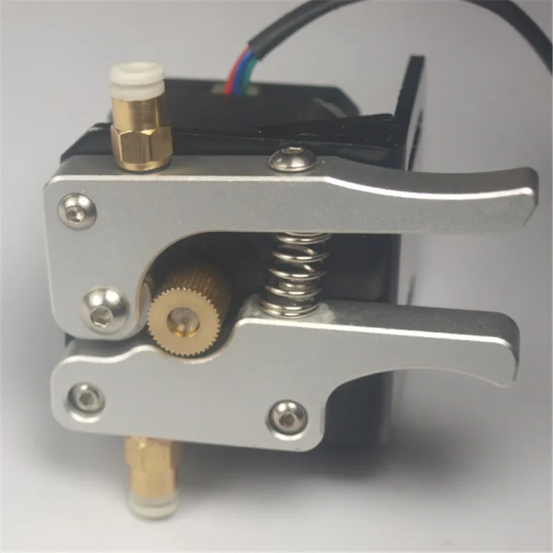 

Super quality 1.75 mm metal aluminum Reprap 3D printer bowden extruder for Nema 17 stepper motor silver Anodized B
