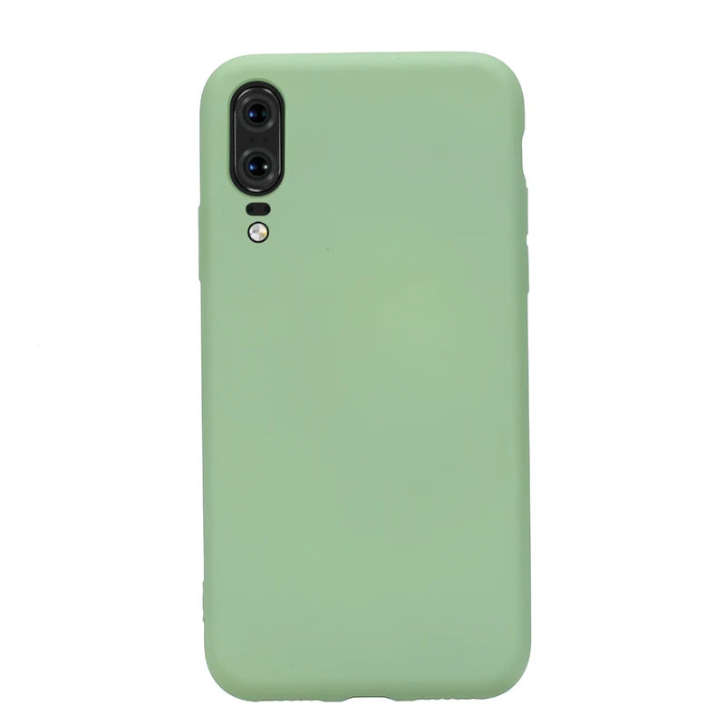Чехол для телефона huawei P30 Lite, мягкая Жидкая силиконовая тонкая задняя крышка Hawei P20 lite mate 20 Pro P20, светильник P 30 Pro, силиконовый чехол - Цвет: Green