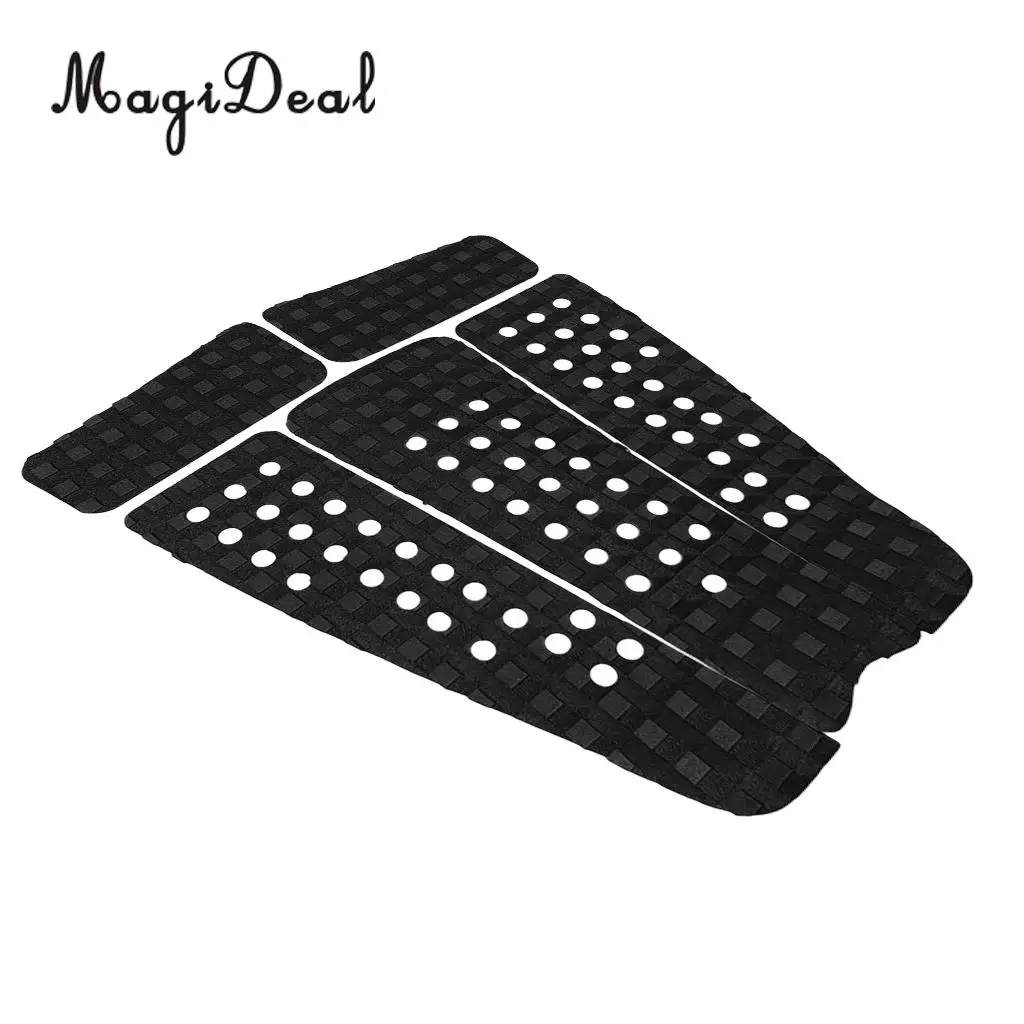 MagiDeal 5Pcs/Set EVA Universal Foot Traction Deck Grip Tail Pad for Surfboard / Skimboard / Kiteboard / Shortboard / Longboard