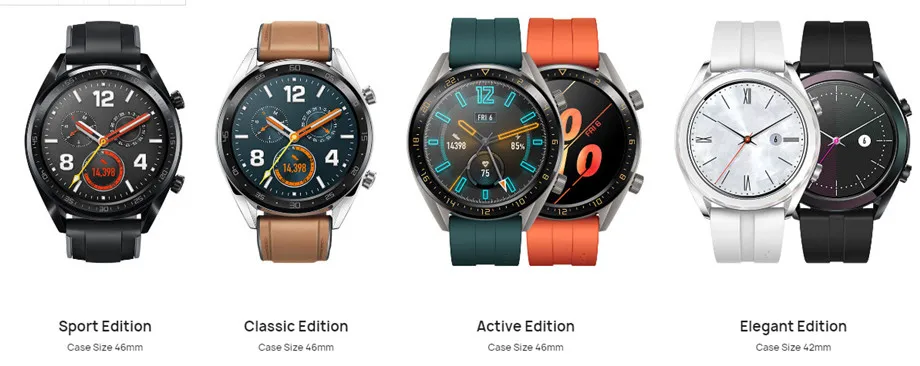 HUAWEI WATCH GT Active Edition умные спортивные часы 1,3" AMOLED цветной экран Heartrate gps для плавания, бега, велоспорта, сна