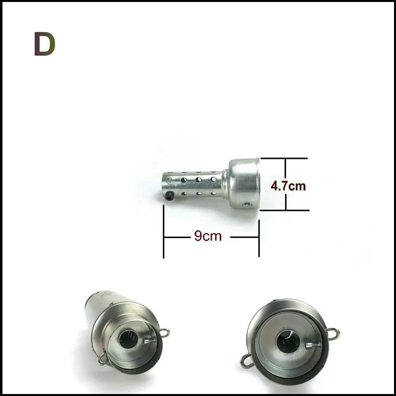 Глушитель выхлопной трубы мотоцикла db killer глушитель выхлопной трубы глушитель шумоподавитель 51 мм 61 мм внутренний диаметр - Цвет: D