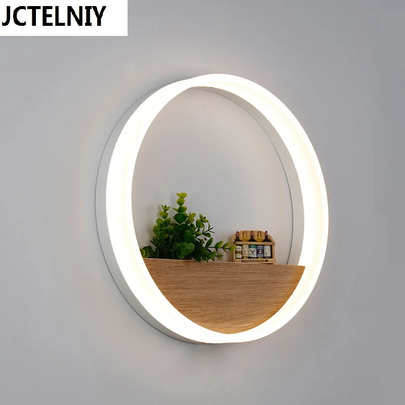 

Living room wall lamp led brief modern decoration geometry circle annular bedside wall lamp