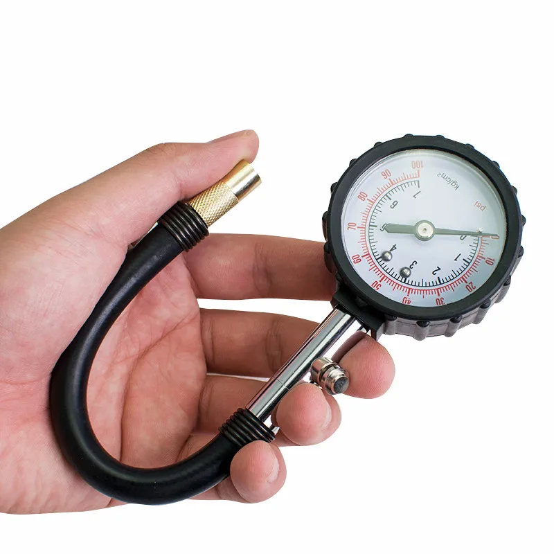 Long Tube Auto Car Motor Tyre Air Pressure Gauge Meter Tire Pressure Gauge 0 100 PSI