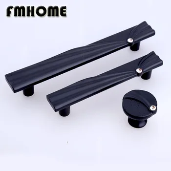 

128mm modern simple black kitchen cabinet cupboard door handle rhinestone drawer tv cabinet knobs pulls 96mm glass crystal pulls