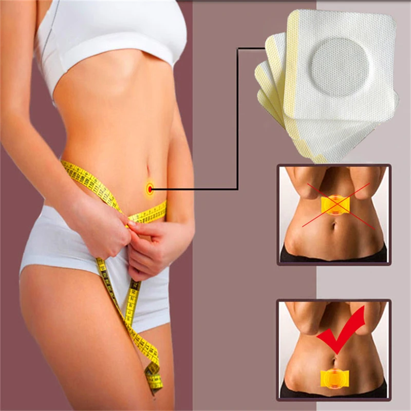 10pcs/box Navel Stick Slim Patches Fast Weight Lost Pasters Waist Cellulite Fat Burning Energy Magnet Navel Slimming Patches