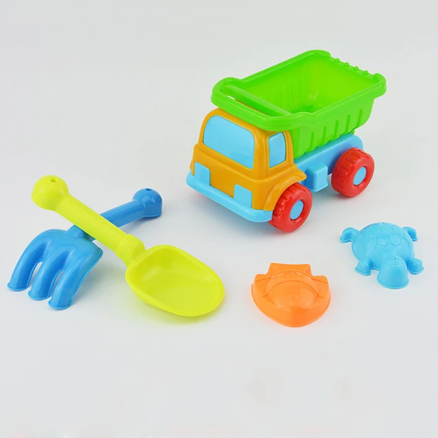 5Pcs/set Children Kids Beach Toys Set Summer Sand Play Sand Dredging Tools for Beach Play Sand Water Game Play Cart Toys 2