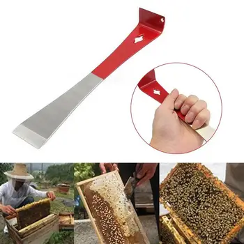 

1 Pc Red Beekeeping Stainless Steel J Shape J-type Tool Curved Tail Bee Hive Hook Scraper Beekeeping Tool