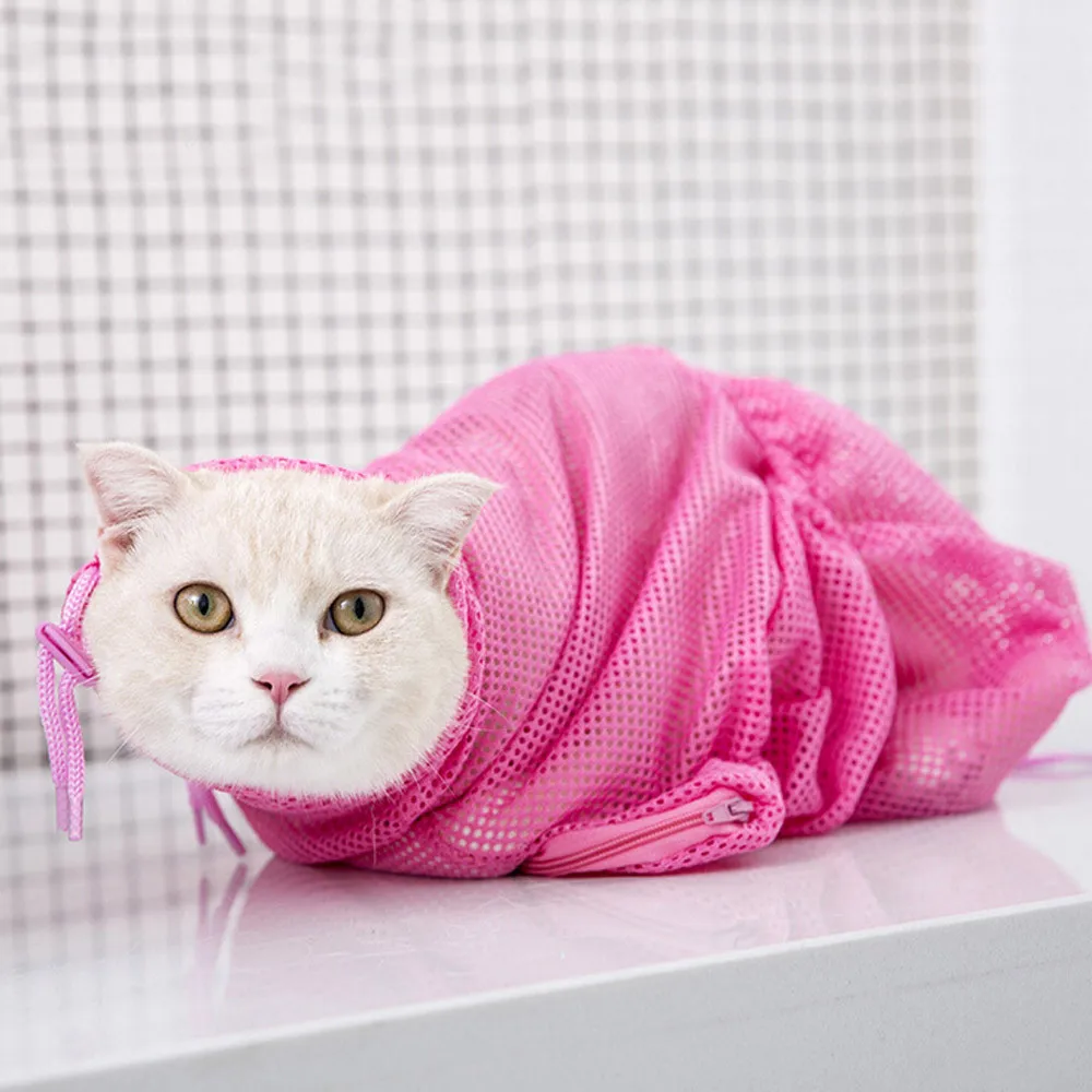 Стиральная сумка для кошек многофункциональные мешки для купания котенка кошки фиксирующий мешок для кошек резка ногтей Анти-Царапины домашних животных Гатос чистящие принадлежности