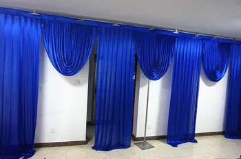 

6m wide swags wedding stylist designs backdrop Party Curtain drapes Celebration Stage Performance Background Satin Drape wall dr