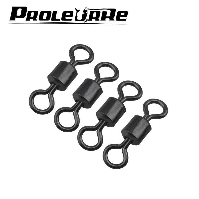 

Proleurre 100pcs/pack 8 American Swivel Ring fishing tackle accessories wholesale Excellent professional Connector copper swivel