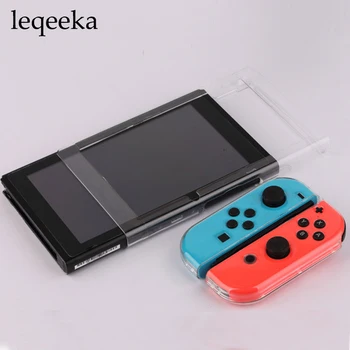 

10sets Joy-Con Controller Transparent Cover with Remote Grip for Switch Console Joy-Con Joystick Crystal Shell NS Console Case