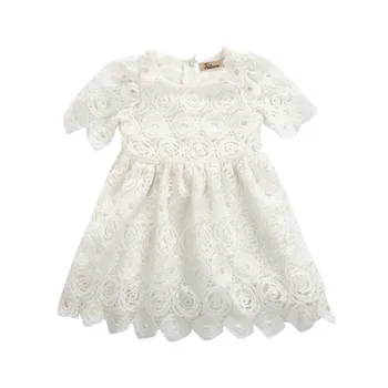 

Summer Newborn Baby Girls Princess Wedding Tutu Dress Sunsuit Kids Girl Floral Lace Crochet Dress Vestidos Clothes Sundress