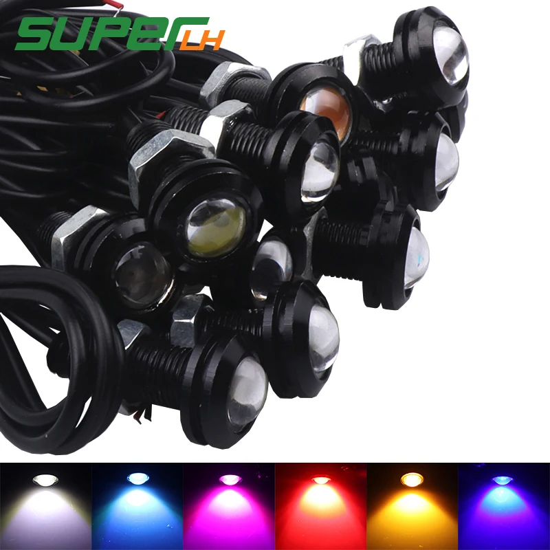 

1Pcs 18MM Car Led Eagle Eye DRL Daytime Running Lights LED 12V Backup Reversing Parking Signal Automobiles Lamps DRL Car styling