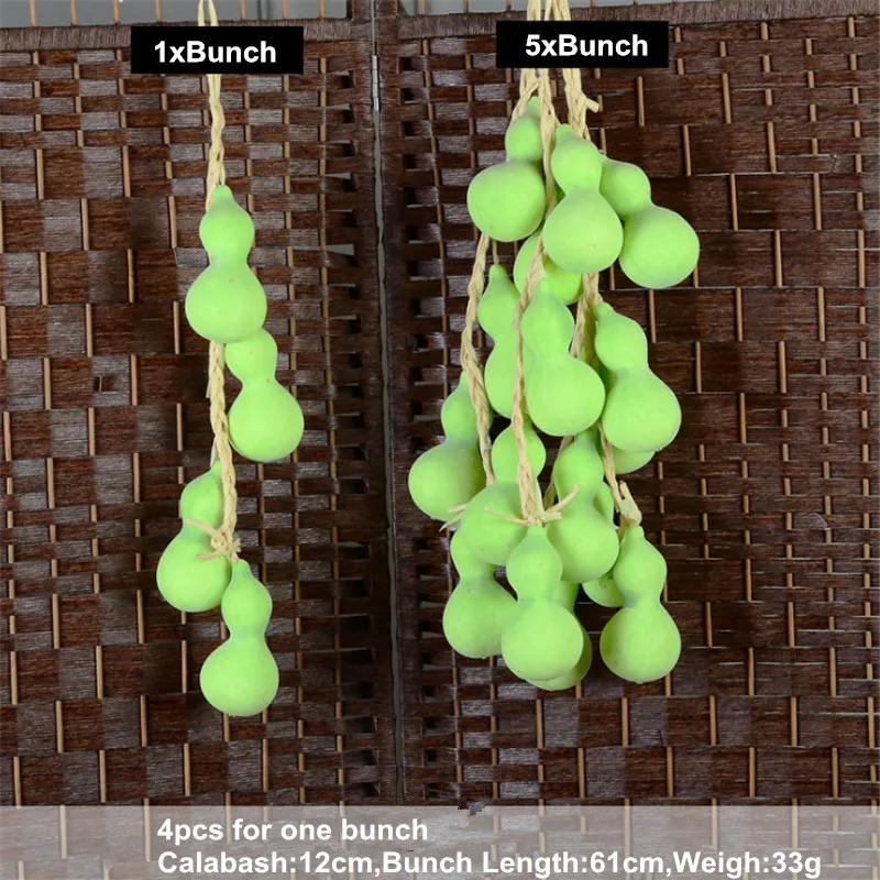 1х букет искусственных имитации овощей Пена Висячие струны Отель Ресторан домашний сад Свадебная вечеринка украшения - Цвет: gourd