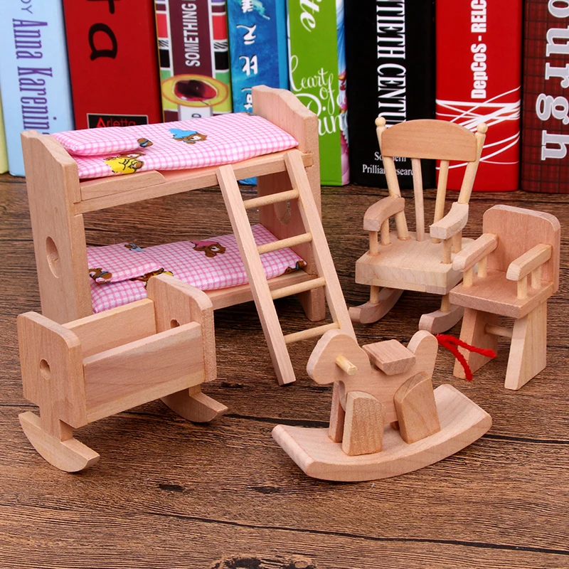 Baby Kids Toy Mother Garden Children S Mini House Furniture Wooden Baby Kids Toy Mother Garden Children S
