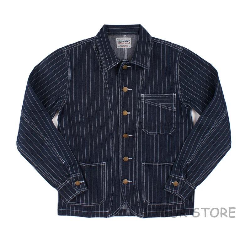 Aliexpress.com : Buy Railroad Denim Jacket Vintage Striped