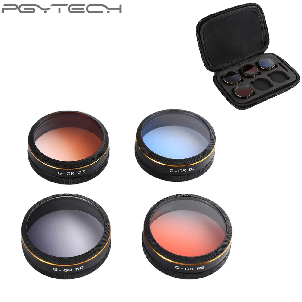 

PGYTECH 4pcs/set Lens Filters Gradual Color Filter Drone Gimbal for Phantom 4 Pro Quadcopter Accessories