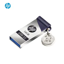 Флешка hp X715W USB3.0 высокое Скорость USB флэш-накопитель 16 ГБ 32 ГБ, 64 ГБ и 128 Гб флешки Пользовательские DIY Симпатичный мини металлический usb-флеш-накопитель Флеш накопитель флешки