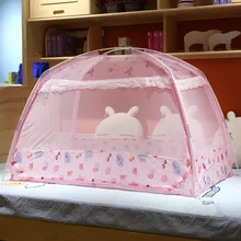 Ger Стиль Детские навес кроватки москитные сетки Украшения для детской палатки для Дети младенческой складной сетки с стентов