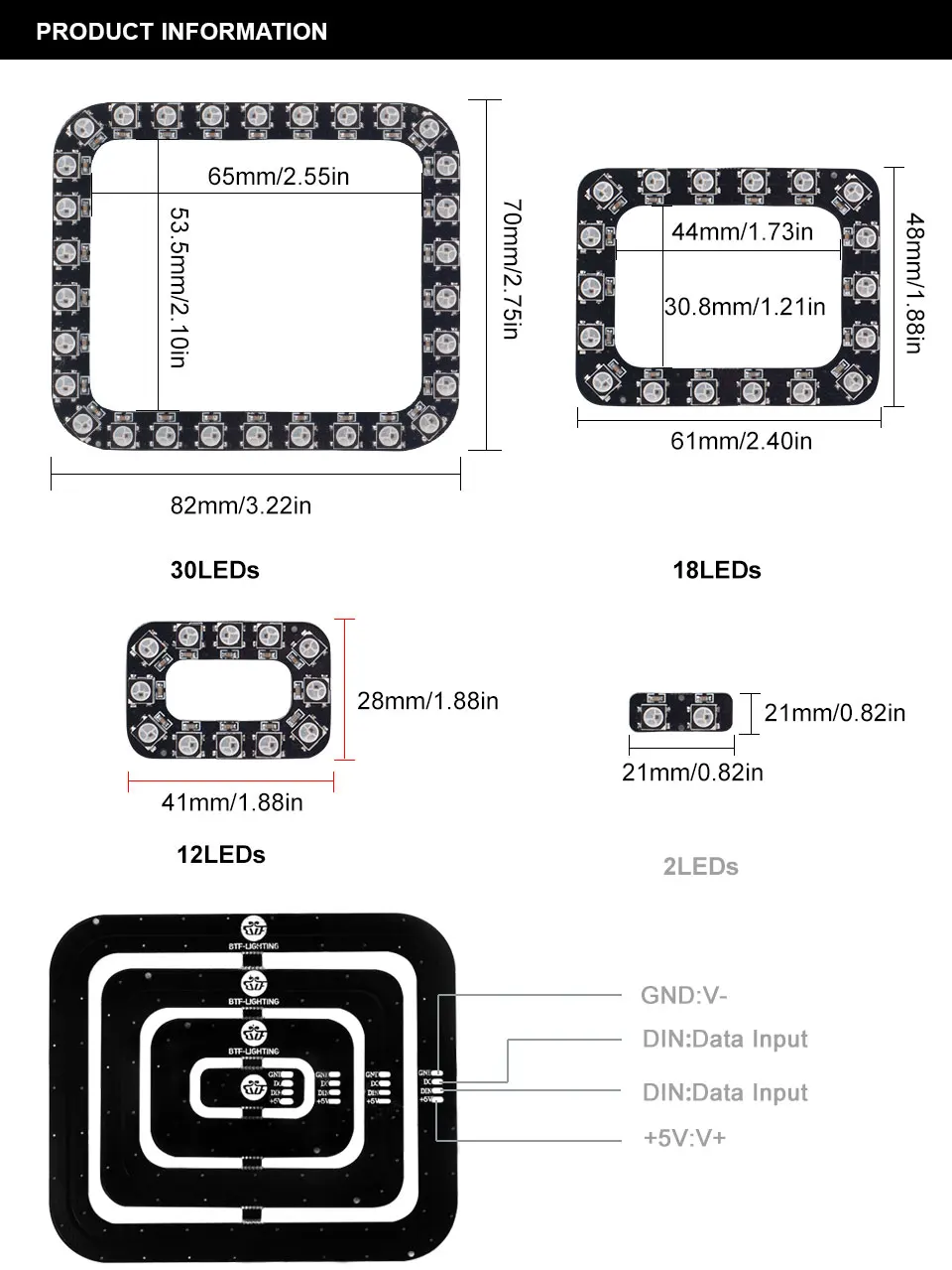 WS2812B SMD5050 RGB светодиодный экран прямоугольной Пиксельной панели 4 прямоугольника 62 светодиодный s полноцветный сон цифровой индивидуально адресуемый DC5V