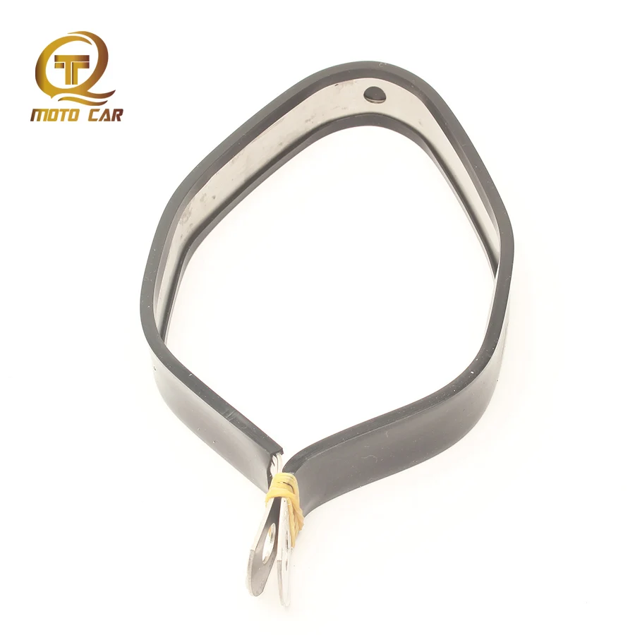Universal Exhaust Pipe Stainless Steel Clamp Motorcycle Rubber