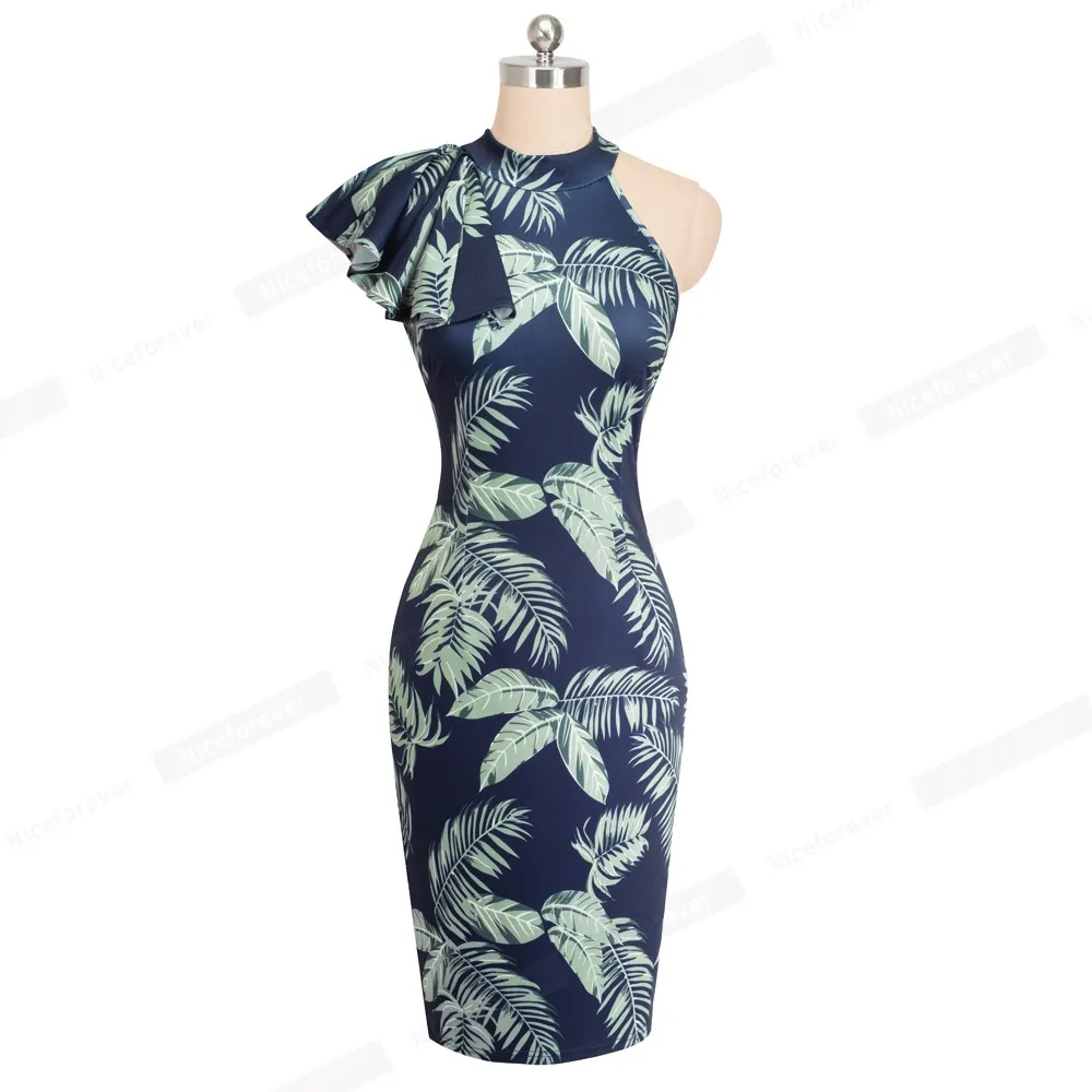 Nice forever Винтаж Элегантный принт носить на работу баски vestidos Бизнес вечерние