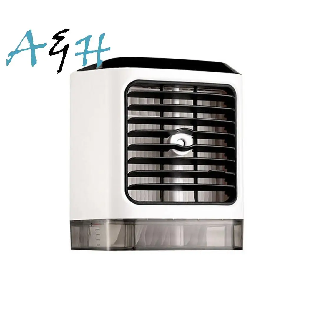 

USB Mini Portable Air Conditioner Humidifier Purifier 7 Colors Light Desktop Air Cooling Fan Air Cooler Fan for Office Home
